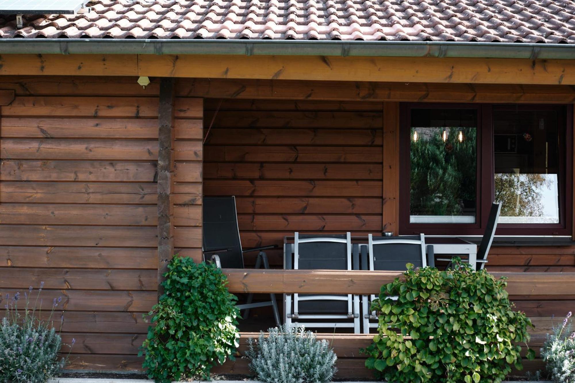Holzblockhaus, Eifel Villa Oberkail Bagian luar foto